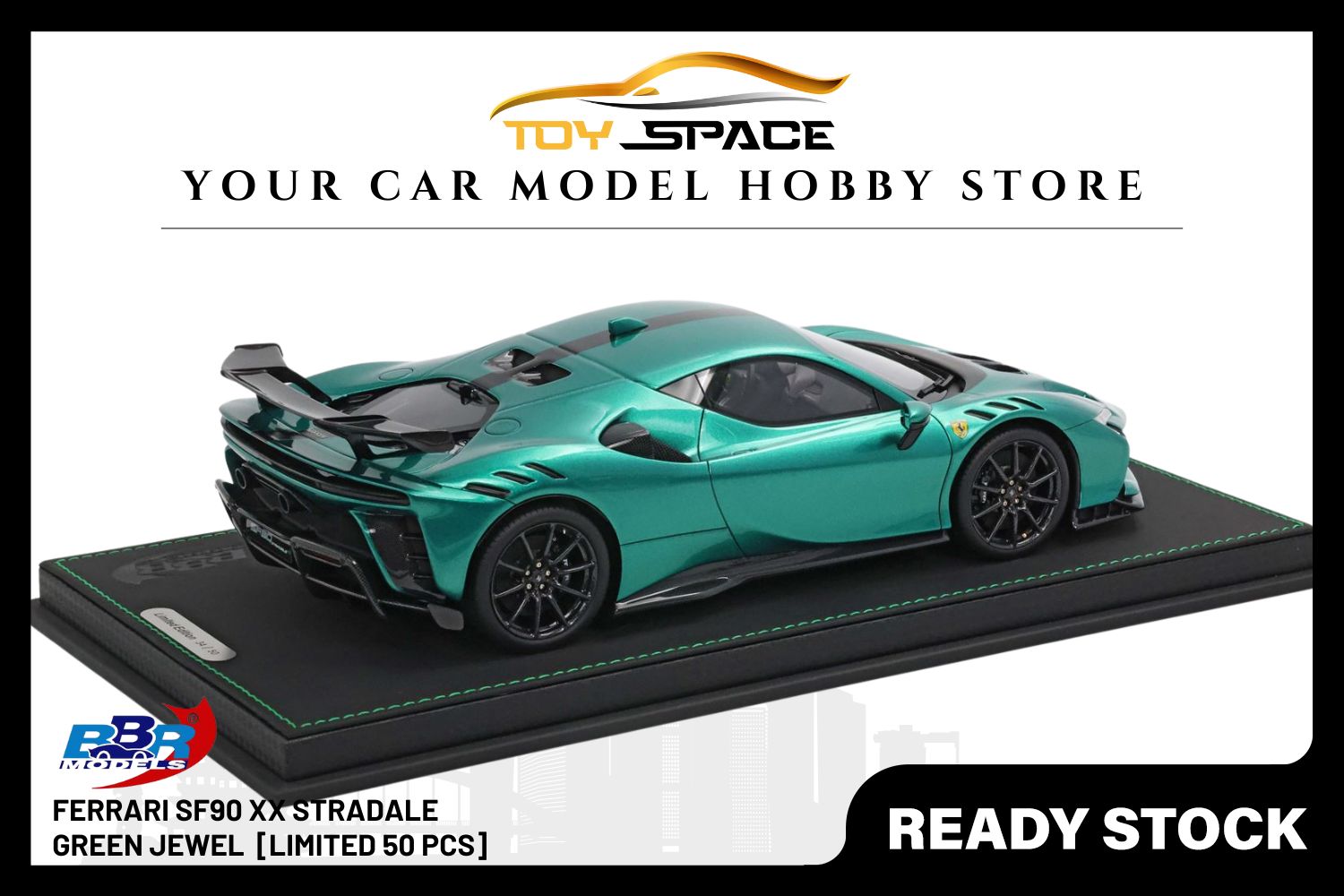 [BBR MODELS] 1/18 Ferrari SF90 XX Stradale Green Jewel [Limited 50 pcs]