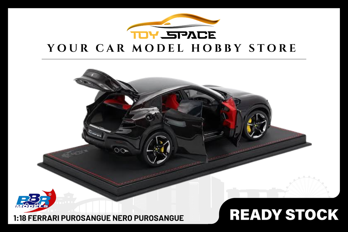 [BBR MODELS] 1:18 Ferrari Purosangue Nero Purosangue