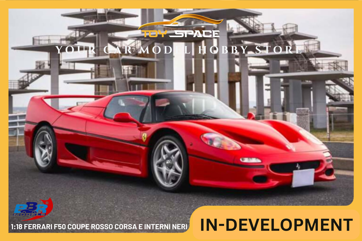 [BBR MODELS] 1:18 Ferrari F50 Coupe Rosso Corsa E Interni Neri