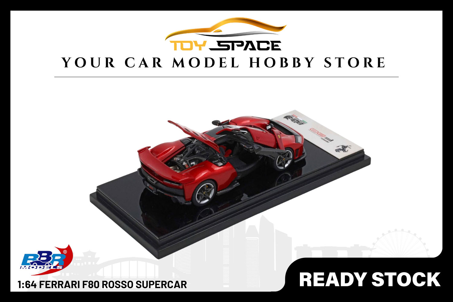 [BBR MODELS] 1:64 Ferrari F80 Rosso Supercar