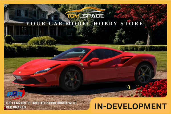 [BBR MODELS] 1:18 Ferrari F8 Tributo Rosso Corsa With Red Brakes