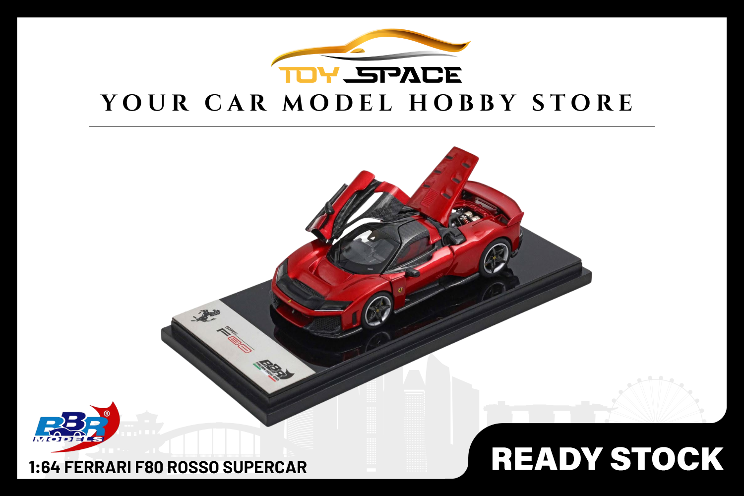 [BBR MODELS] 1:64 Ferrari F80 Rosso Supercar