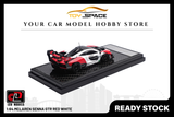 [LCD] 1:64 McLaren Senna GTR Red White - Toy Space Diecast Online Store Singapore