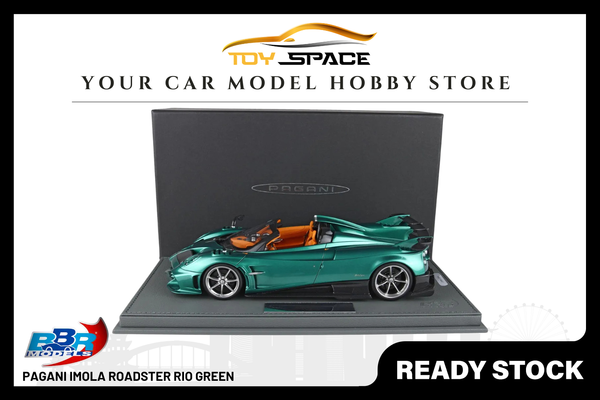 [BBR MODELS] 1:18 Pagani Imola Roadster Rio Green