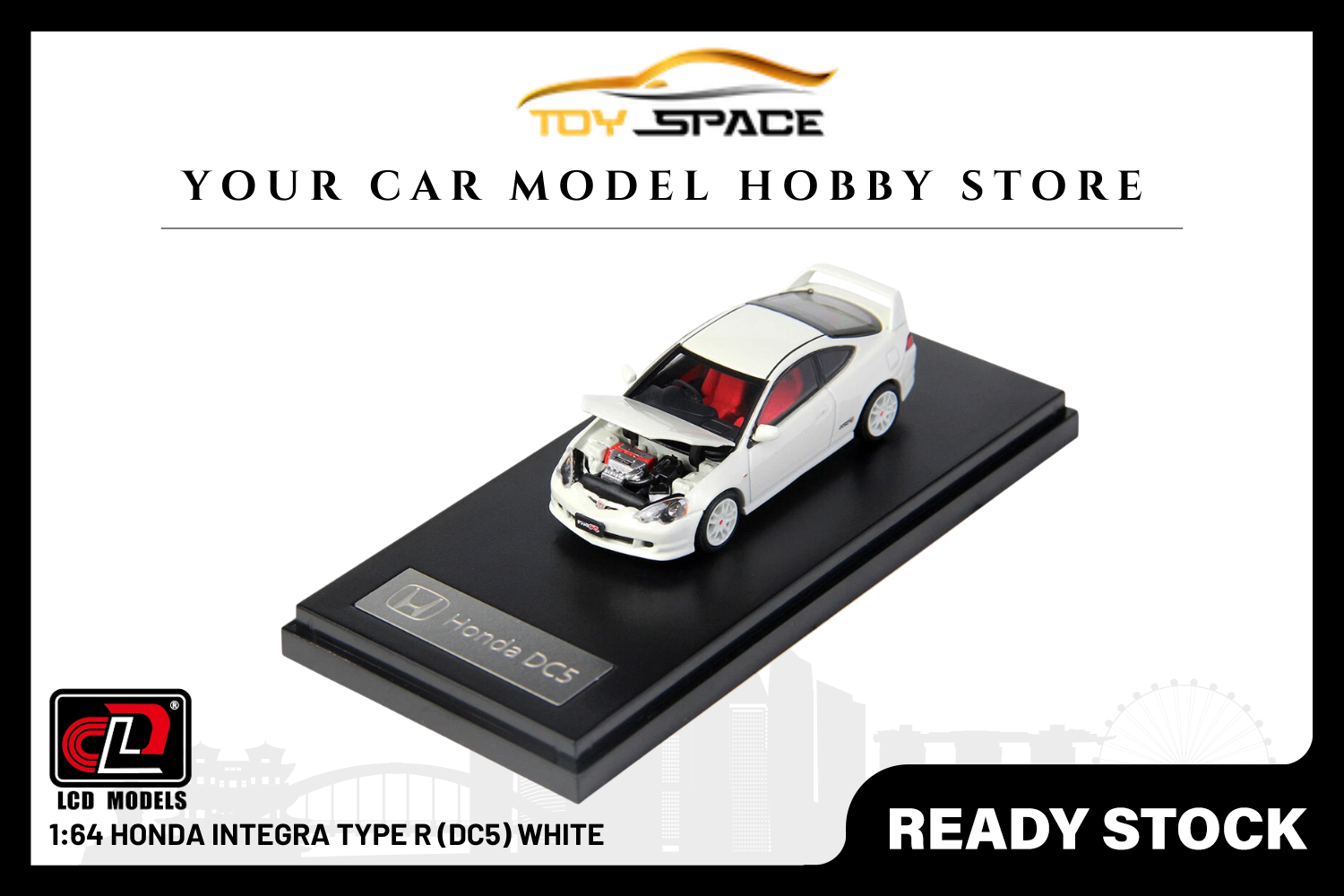 [LCD] 1:64 Honda Integra Type R (DC5) White