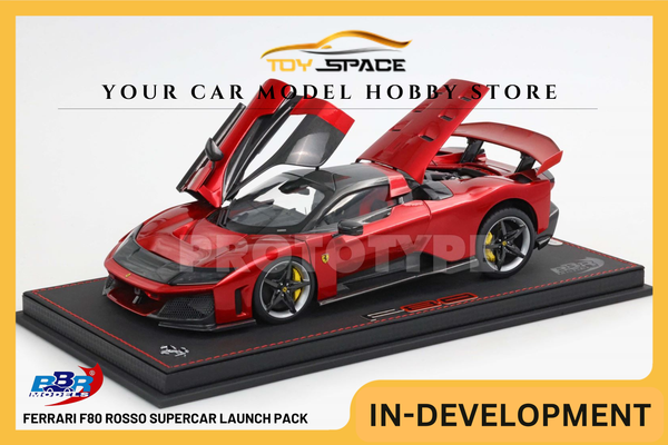 [BBR MODELS] 1:18 Ferrari F80 Rosso Supercar Launch Pack
