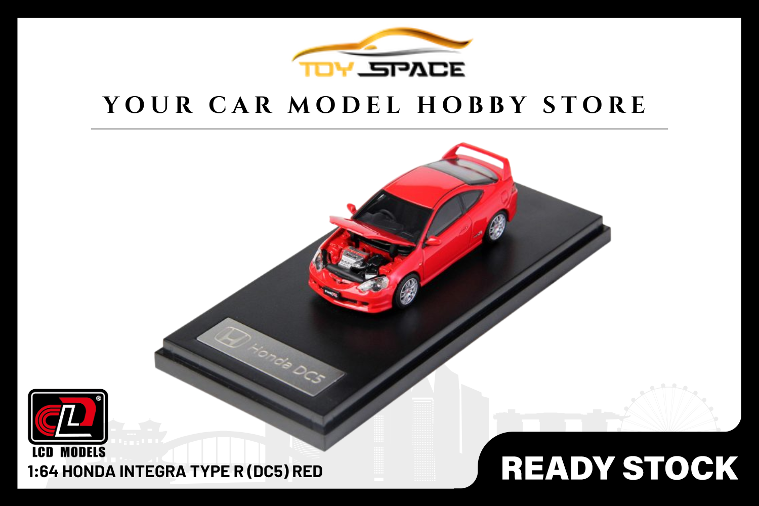 [LCD] 1:64 Honda Integra Type R (DC5) Red
