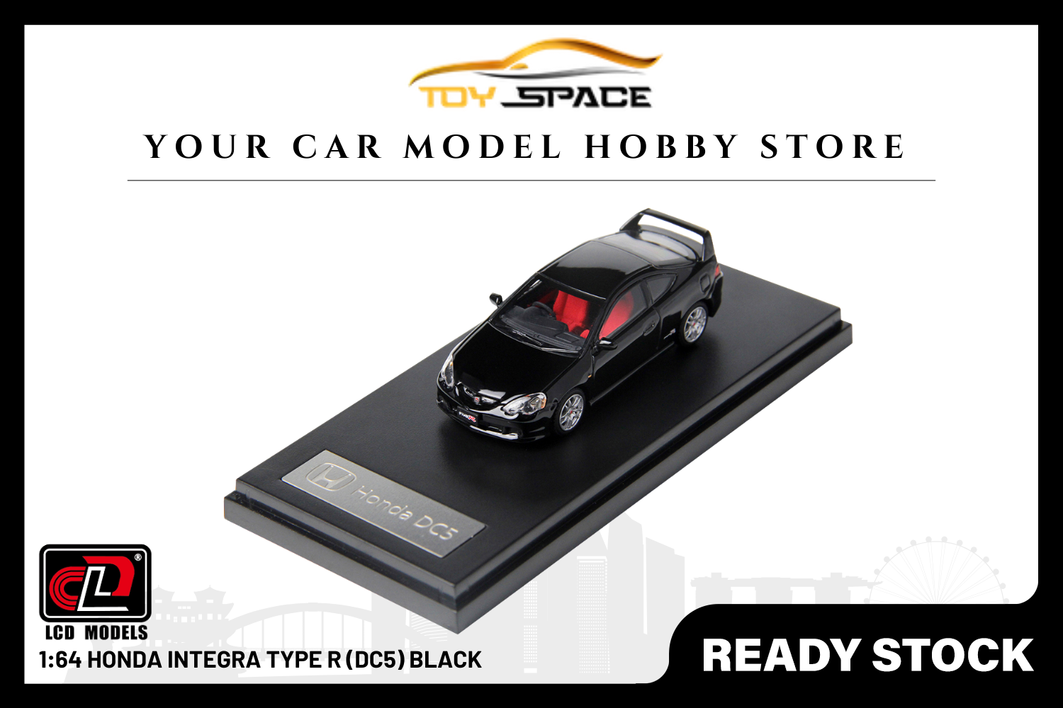 [LCD] 1:64 Honda Integra Type R (DC5) Black