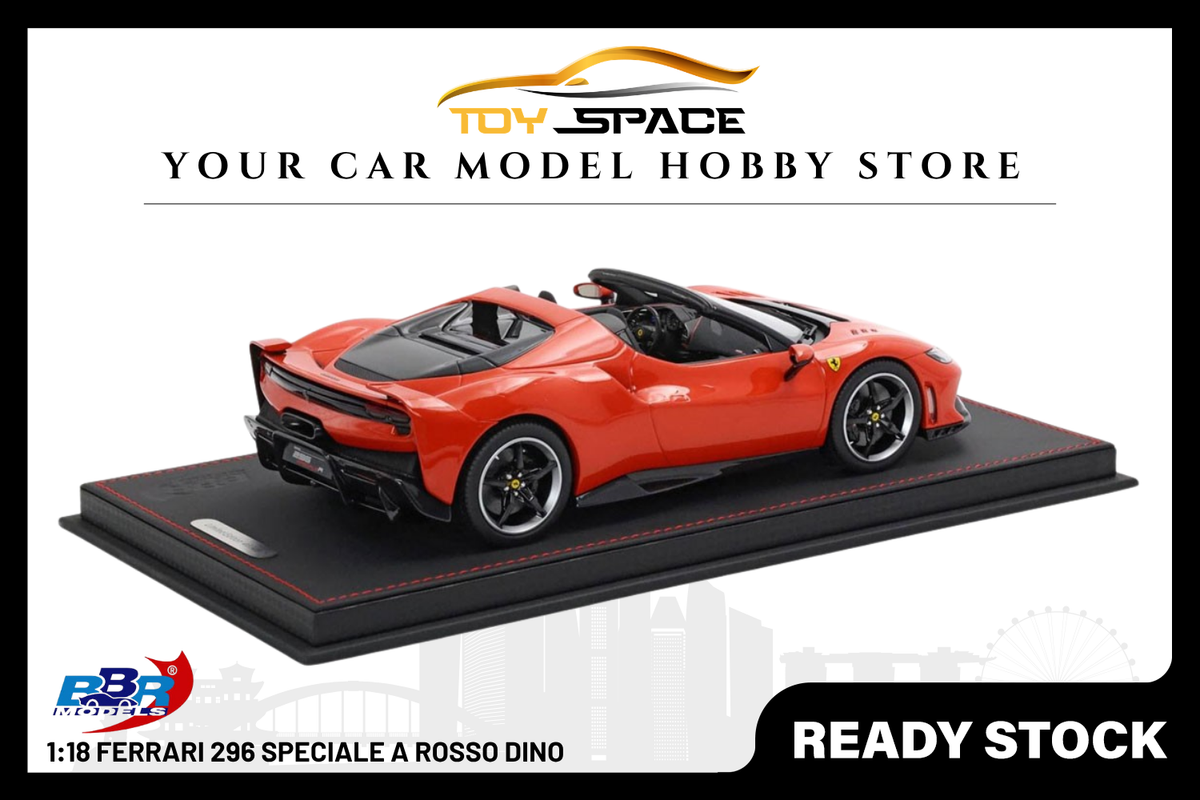 [BBR MODELS] 1:18 Ferrari 296 Speciale A Rosso Dino