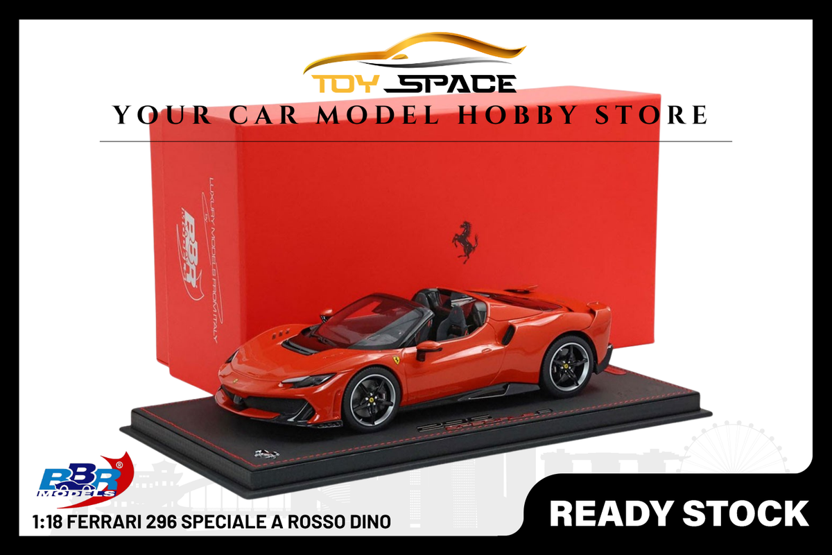 [BBR MODELS] 1:18 Ferrari 296 Speciale A Rosso Dino