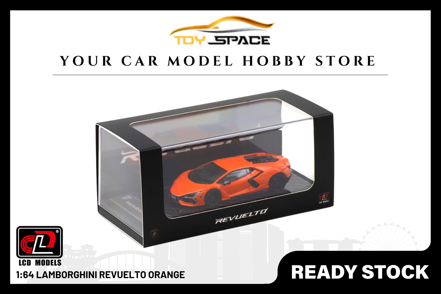 [LCD] 1:64 Lamborghini Revuelto Orange