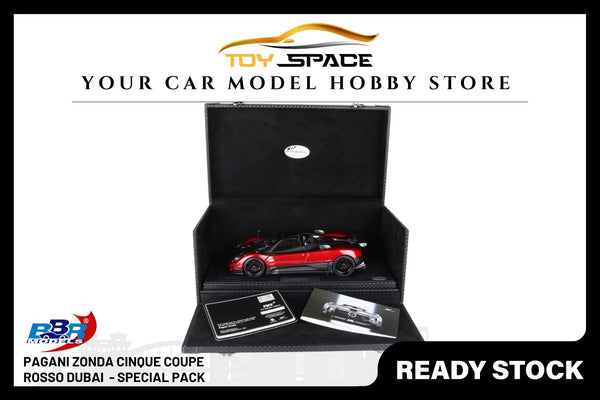 [BBR MODELS] 1:18 Pagani Zonda F Diecast Rosso Monza - Special Pack