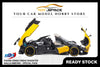 [BBR MODELS] 1:18 Pagani Zonda Cinque Roadster Diecast Geneva Yellow - Special Pack