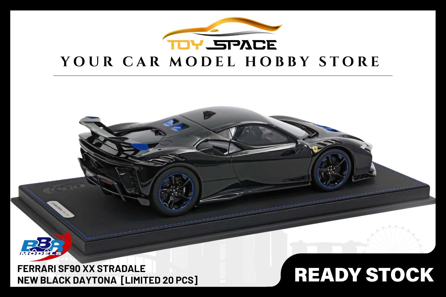 [BBR MODELS] 1/18 Ferrari SF90 XX Stradale New Black Daytona [Limited 20 pcs]