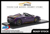 [BBR MODELS] 1:12 Ferrari 488 Pista Spider Open Roof Viola Hong Kong Yellow [Limited 20 pcs]