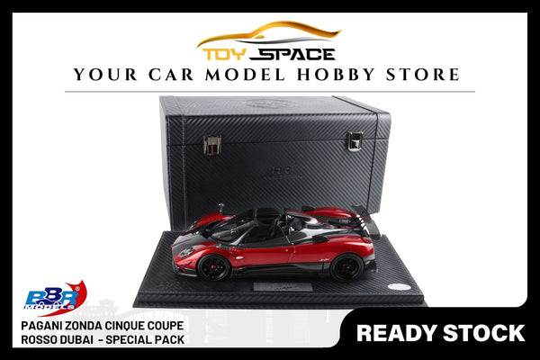 [BBR MODELS] 1:18 Pagani Zonda F Diecast Rosso Monza - Special Pack