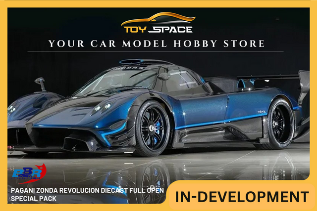 [BBR MODELS] 1:18 Pagani Zonda Revolucion Diecast - Basic Pack - Toy Space Diecast Online Store Singapore