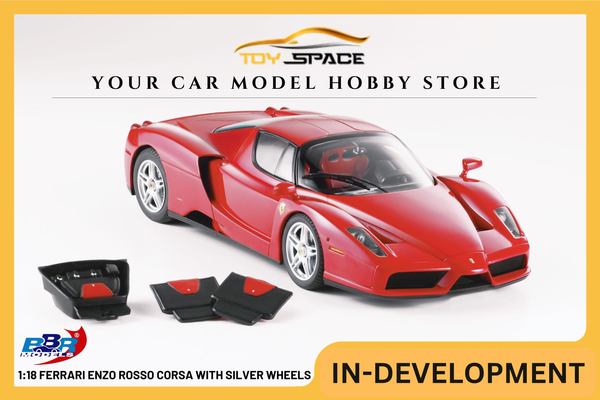 [BBR MODELS] 1:18 Ferrari Enzo Rosso Corsa With Silver Wheels