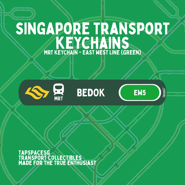 Bedok MRT Station Keychain