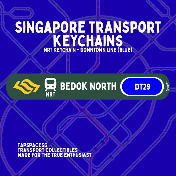 Bedok North MRT Station Keychain