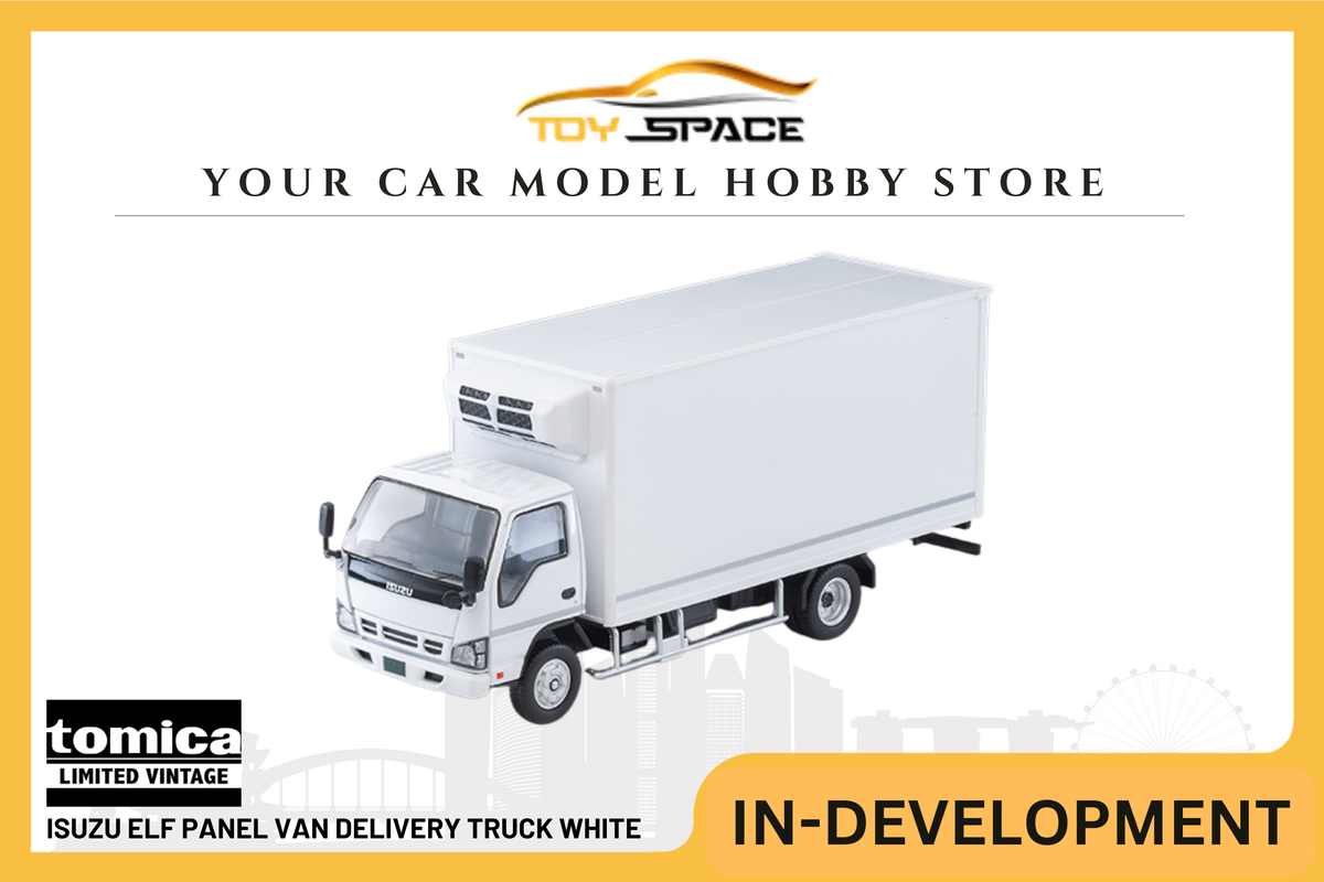[TOMICA] Isuzu Elf Panel Van Delivery Truck White - Toy Space Diecast Online Store Singapore