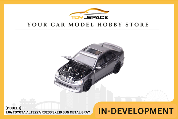 [MODEL 1] 1:64 Toyota Altezza RS200 SXE10 Gun Metal Gray