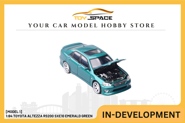 [MODEL 1] 1:64 Toyota Altezza RS200 SXE10 Emerald Green