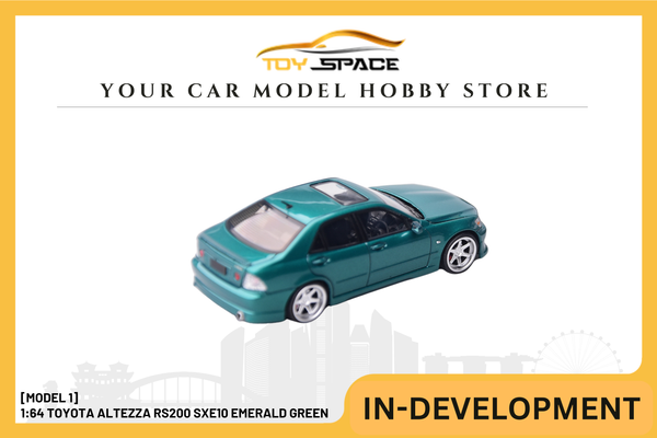 [MODEL 1] 1:64 Toyota Altezza RS200 SXE10 Emerald Green