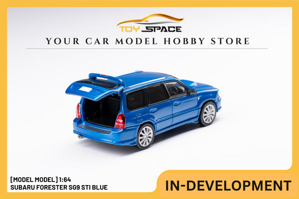 [MODEL MODEL] 1:64 Subaru Forester SG9 STI Blue