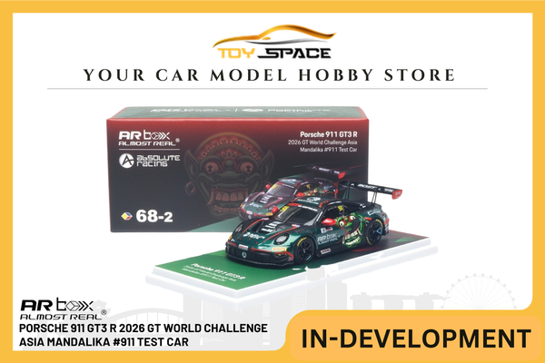[AR BOX] 1:64 Porsche 911 GT3 R 2026 GT World Challenge Asia Mandalika #911 Test Car