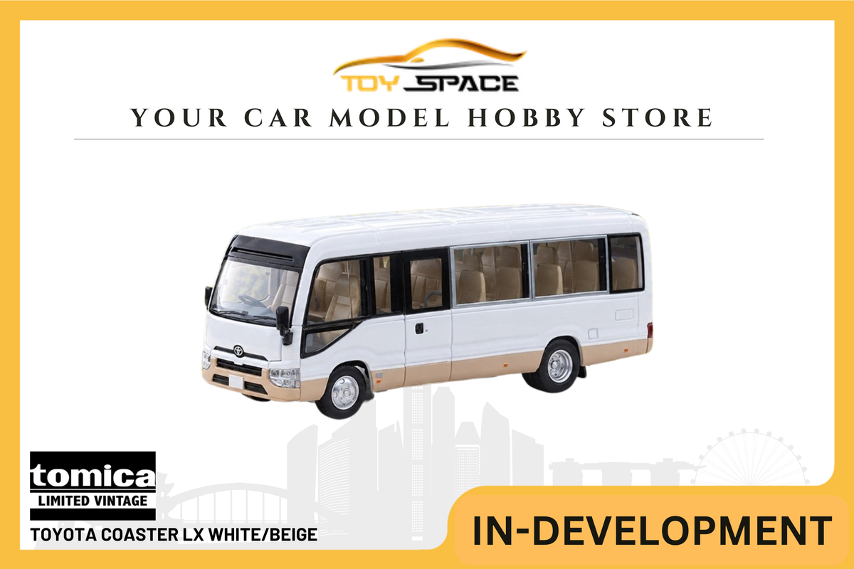 [TOMICA] Toyota Coaster LX White/Beige - Toy Space Diecast Online Store Singapore