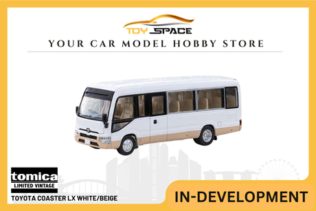 [TOMICA] Toyota Coaster LX White/Beige - Toy Space Diecast Online Store Singapore