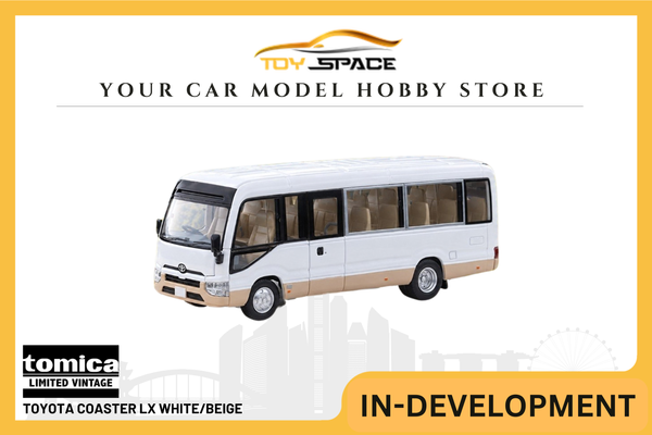[TOMICA] Toyota Coaster LX White/Beige - Toy Space Diecast Online Store Singapore
