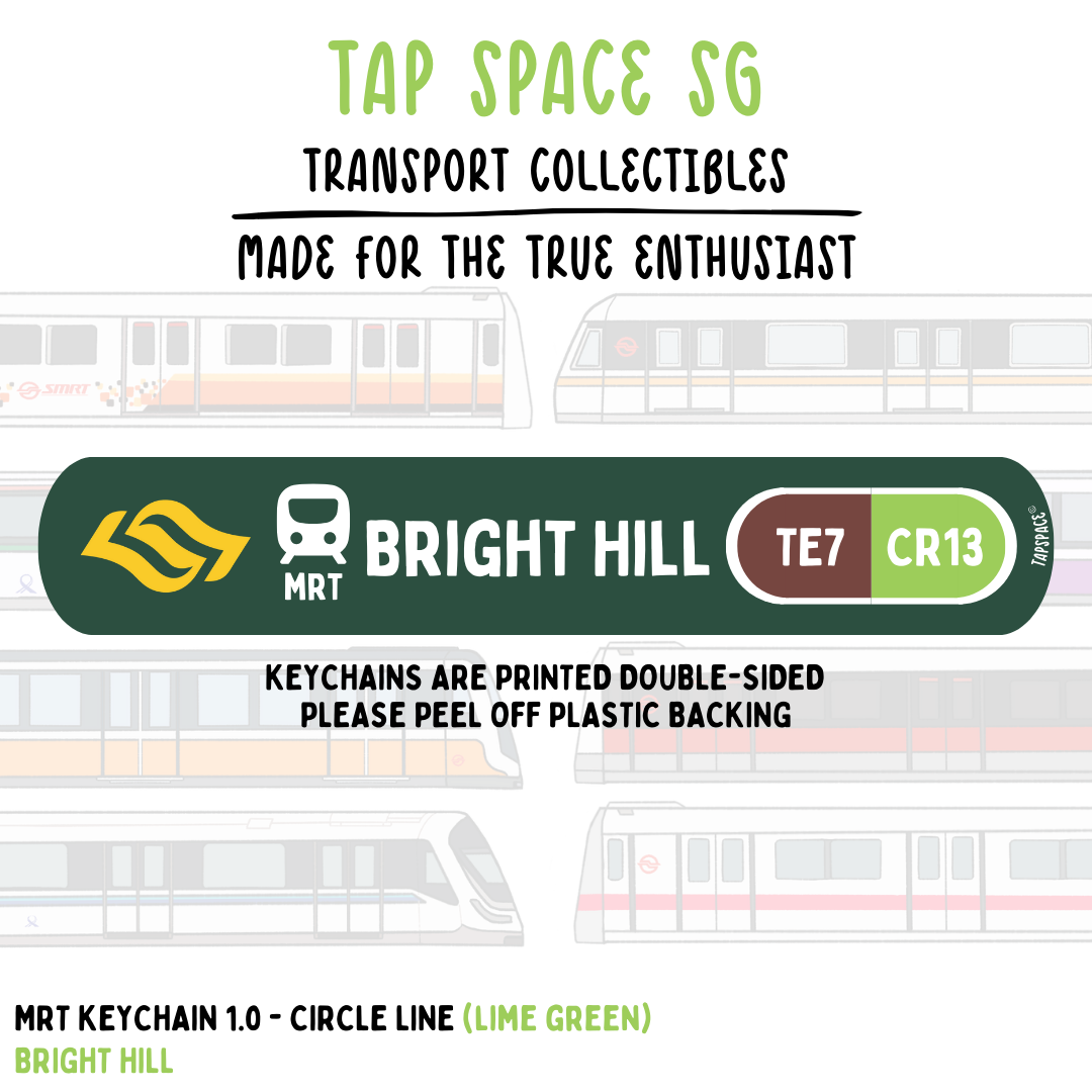 Bright Hill MRT Station Keychain