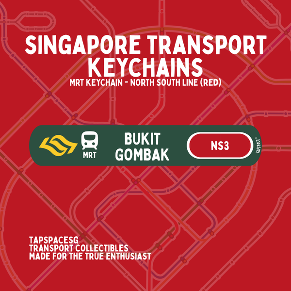 Bukit Gombak MRT Station Keychain