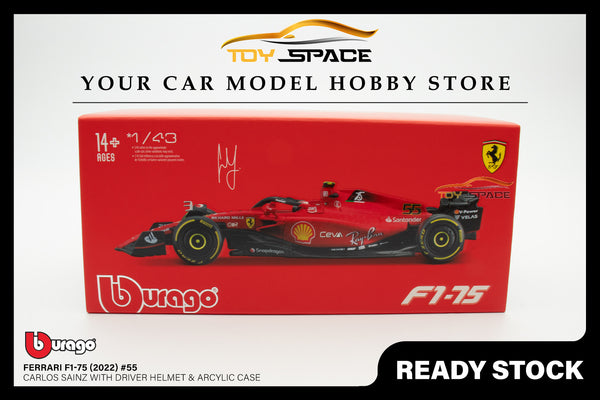 Bburago 1:43 Scuderia Ferrari F1-75 (2022) #55 Carlos Sainz