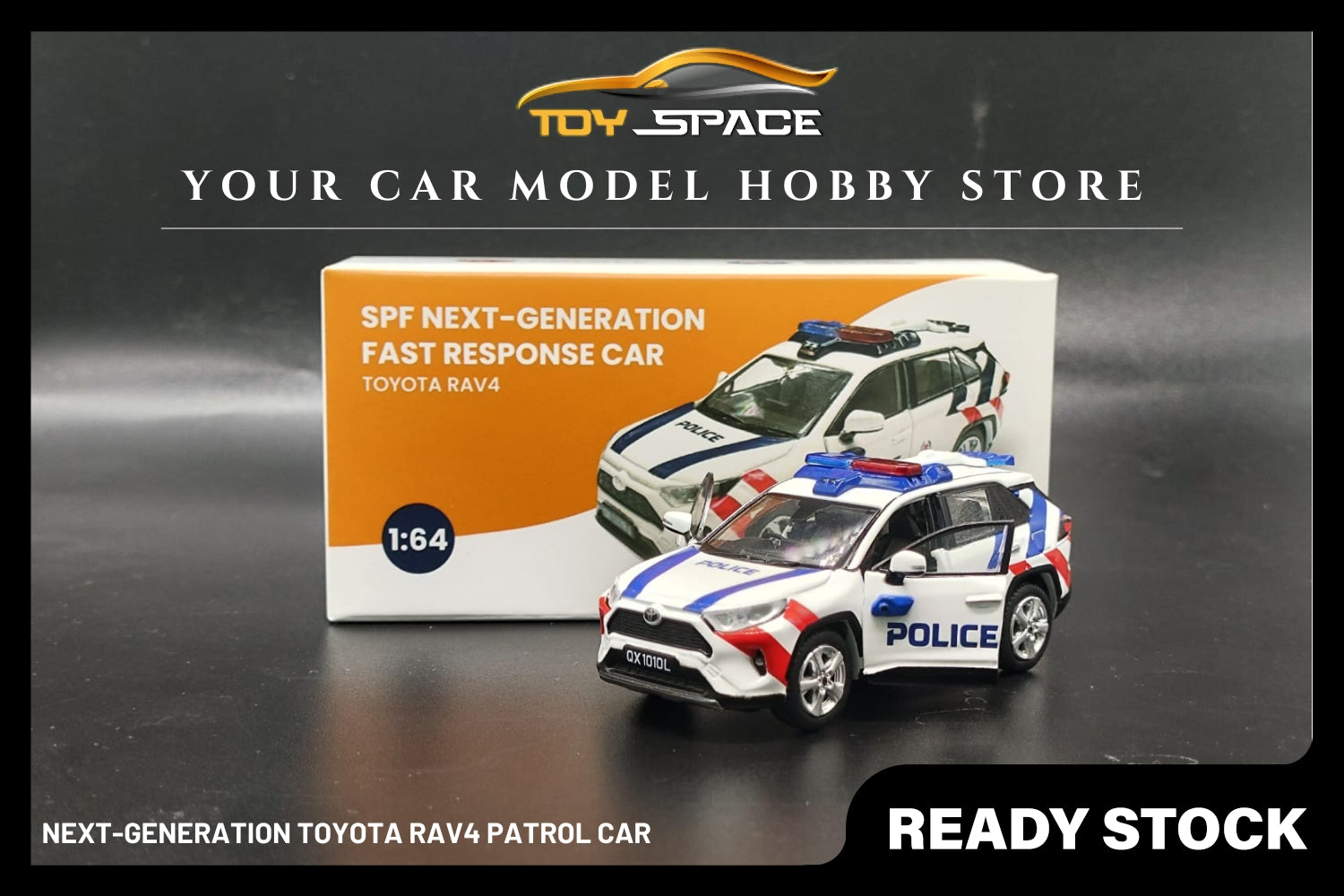 SPF 1:64 Next-Generation Toyota Rav4 Patrol Car