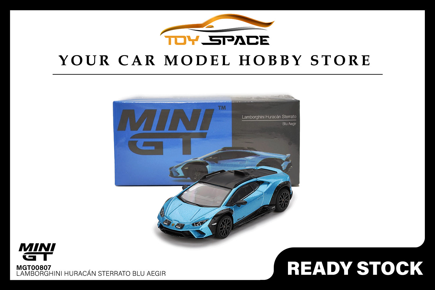 [MINI GT] Lamborghini Huracán Sterrato Blu Aegir
