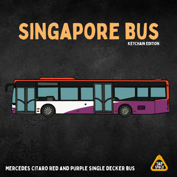 Citaro Purple and Red Bus Keychain