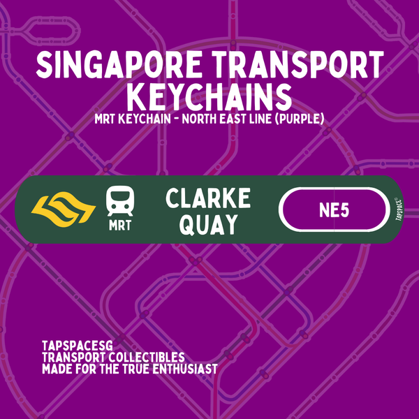Clarke Quay MRT Station Keychain