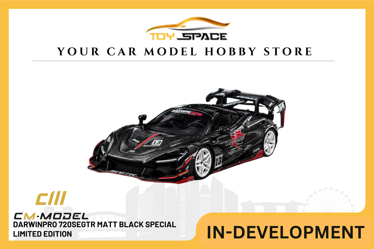 [CM MODEL] 1:64 DarwinPro 720SeGTR Matt Black Special Limited Edition