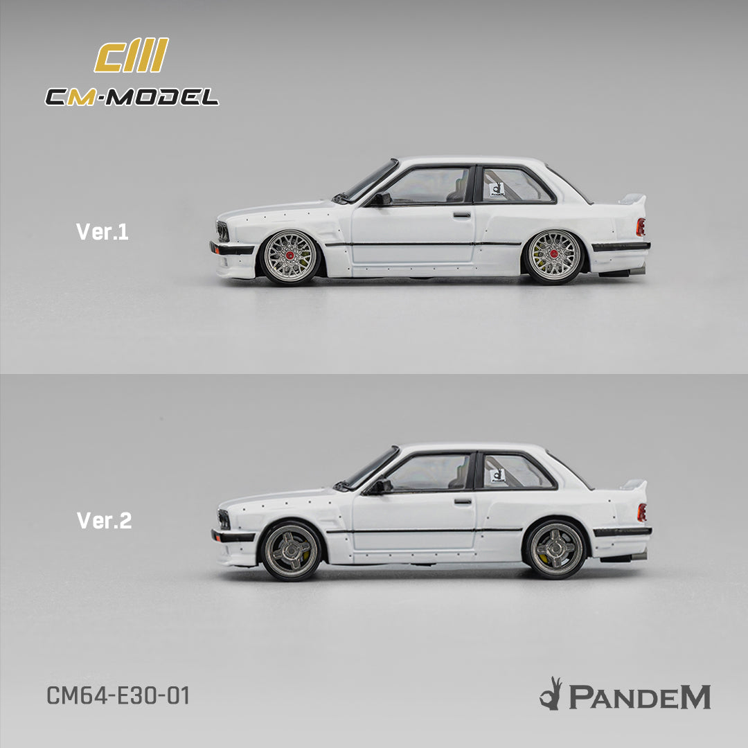 [CM MODEL] 1:64 Pandem M3 E30 Pearl White