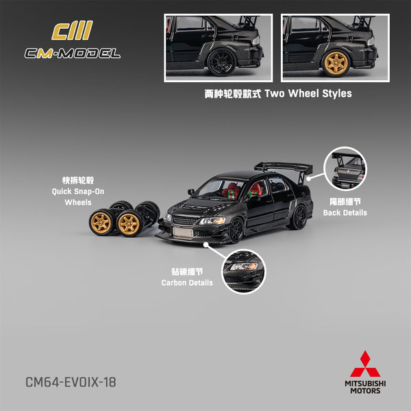 [CM MODEL] 1:64 Mitsubishi Lancer Evo IX Carbon