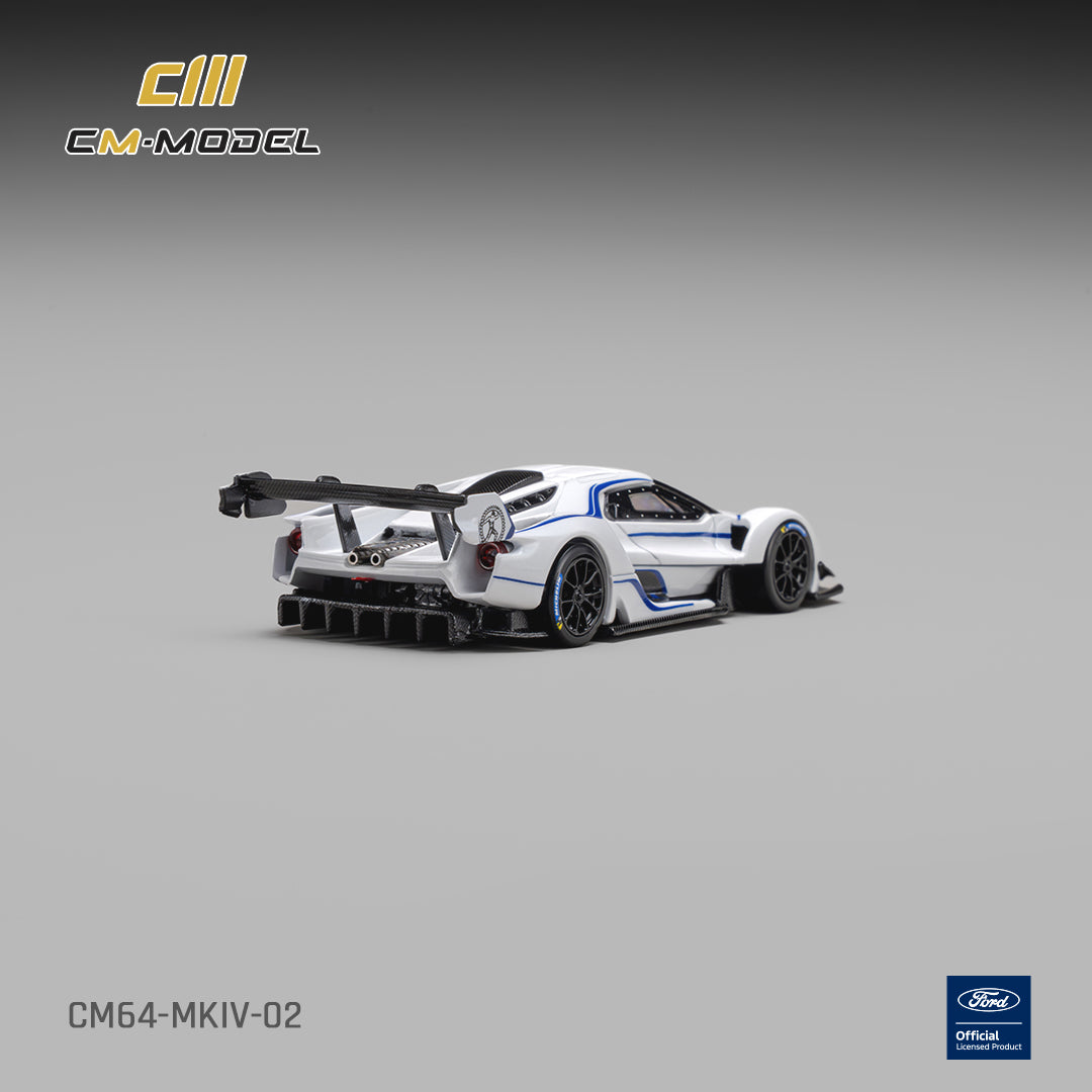[CM MODEL] 1:64 Ford GT MK IV Frozen White & Sonic Blue Pearl