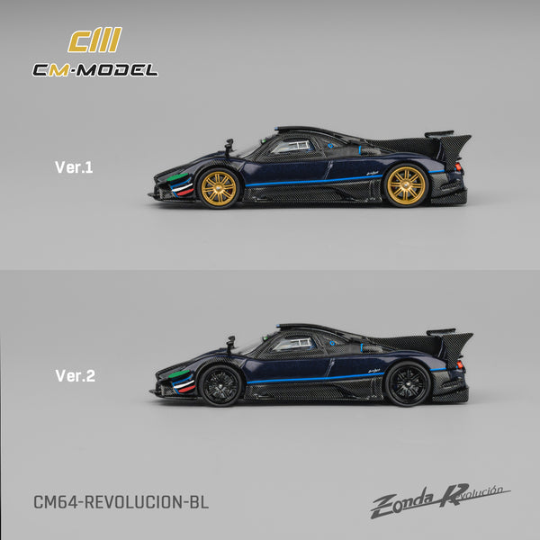 [CM MODEL] 1:64 Pagani Zonda Revlucion Metallic Blue