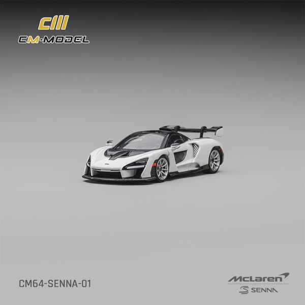 [CM MODEL] 1:64 McLaren Senna Silica White