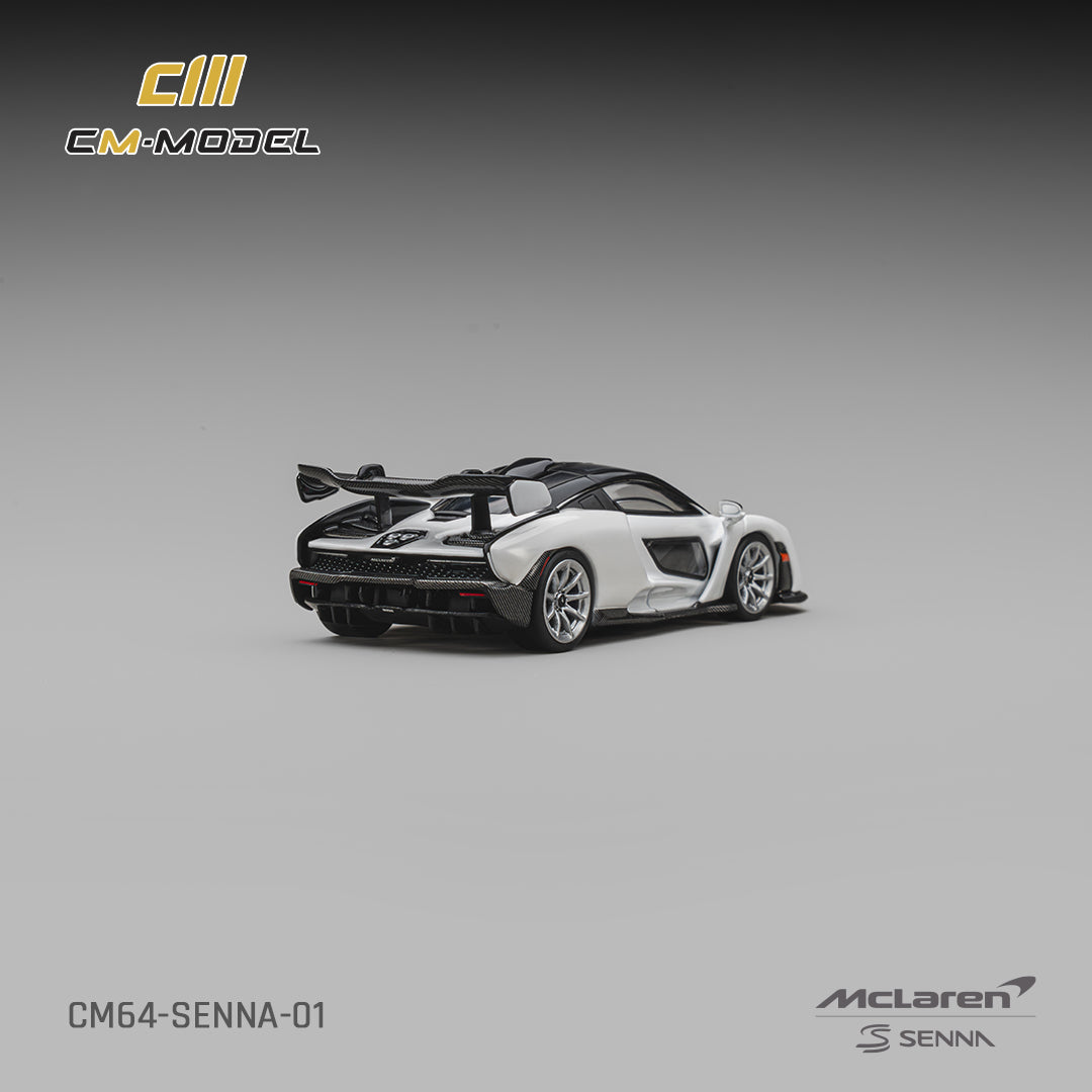 [CM MODEL] 1:64 McLaren Senna Silica White