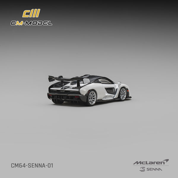 [CM MODEL] 1:64 McLaren Senna Silica White