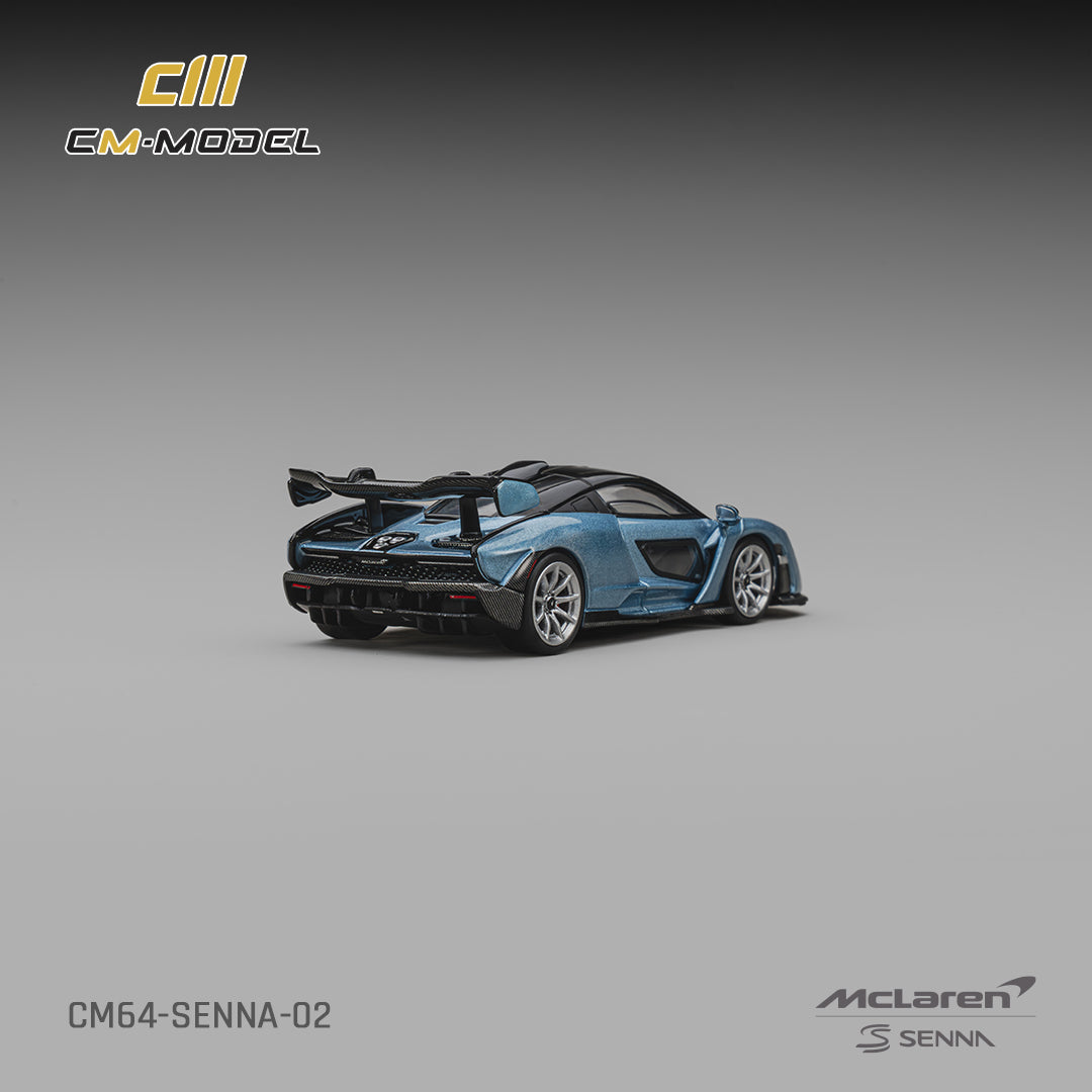 [CM MODEL] 1:64 Mclaren Senna Ice Blue