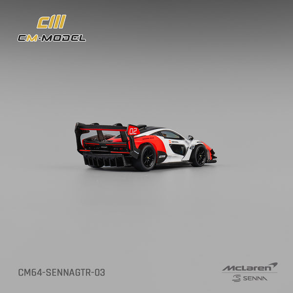 [CM MODEL] 1:64 Mclaren Senna GTR White & Red